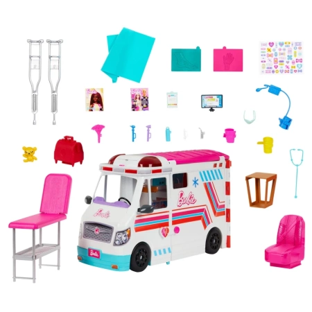 Barbie HKT79 Karetka Mobilna klinika światło dźwięk 108022