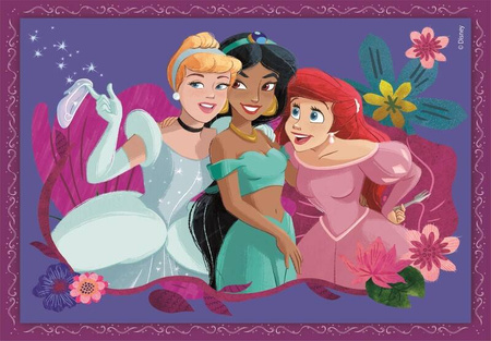 Clementoni Puzzle 4w1 Super Kolor Disney Princess 215171