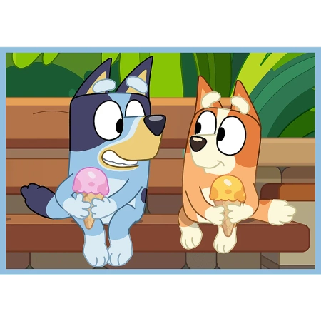 Puzzle Trefl 4w1 Bluey i jego świat 346374