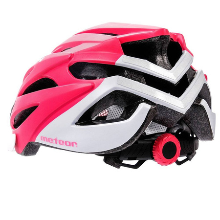 Kask rowerowy meteor marven l 58-61cm coral/white 045668