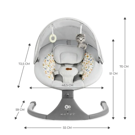Kinderkraft Lumi 2 Light Grey bujaczek  925018 
