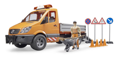 Bruder 02537 mb sprinter komunalny z figurką kierowcy