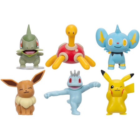 Pokemon PKW3614 Figurki bitewne 6-pak W8 709558