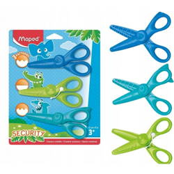 Maped Nożyczki kreatywne Kidicraft 12cm 3szt blister 817276