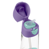 B.Box Butelka tritanowa ze słomką 450ml Lilac Pop 004462