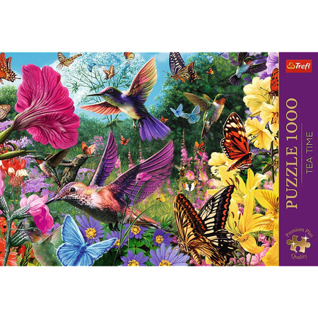 Puzzle Trefl 1000 Premium Plus Tea Time Ogród dla ptaków 108064