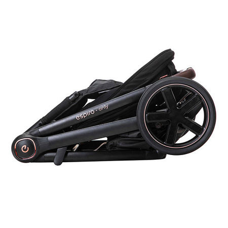 Espiro Only 2023 , 210 stylish black gel wózek dziecięcy 205668