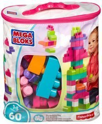 Mega bloks dch55/dch54 klocki 60el.torba niebieska/różowa
