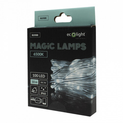 Magiczne lampki 100 led 6500K 10m DC5V 616084
