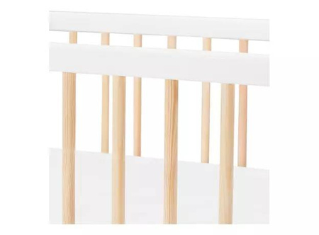 Kinderkraft łóżeczko drewniane nico white 914456
