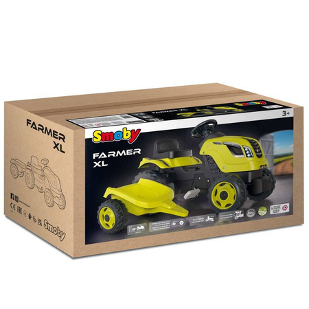 Smoby Traktor z przyczepą XL zielony 101303