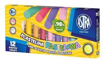 Plastelina 12kol pastel zapach limonki 031276 astra