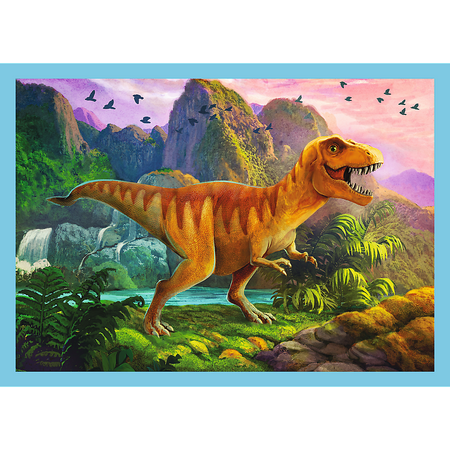 Puzzle Trefl 4W1 Wyjątkowe dinozaury 346091
