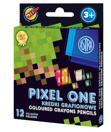 Kredki grafionowe Pixel One 12kol 158198