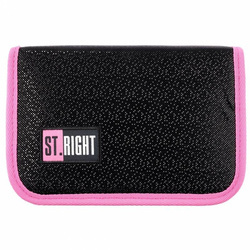 PIÓRNIK DWUKLAPKOWY BEZ WYPOSAŻENIA PC-03 STRIGHT BLACK GLITTER 665417