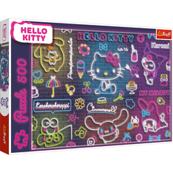 Puzzle Trefl 500 Neon Hello Kitty 375237