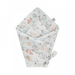 Bonjour Cherie Bambusowy rożek dla niemowlaka Balony 74x74cm 410952