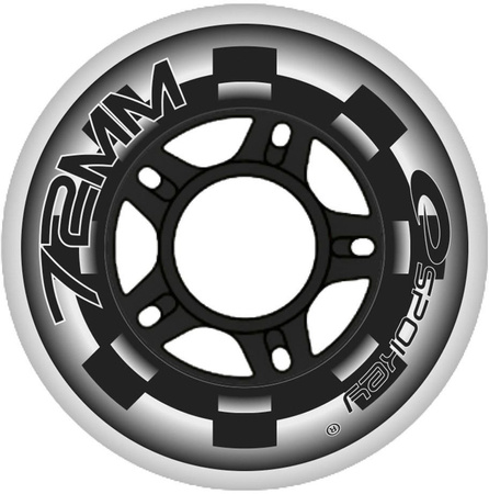 Kółka do łyżworolek pu 72mm 313841