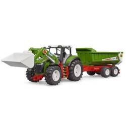 Bruder 03452 Roadmax Traktor z ładowaczem czołowym i przyczepa kiprowana 034528