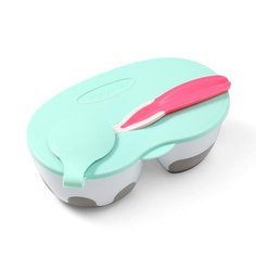 Babyono miseczka dwukomorowa z łyżeczką 407851