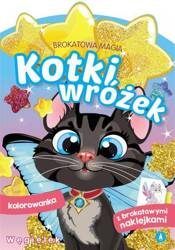 Ksiażeczka Brokatowa Magia Kotki Wróżek Węgielek 075786