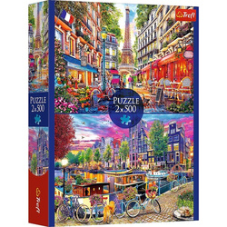 Puzzle Trefl 2x500 Europejskie stolice 374964