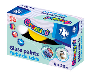 Farby do szkła ASTRAFUN 6kol x 20ml 208114