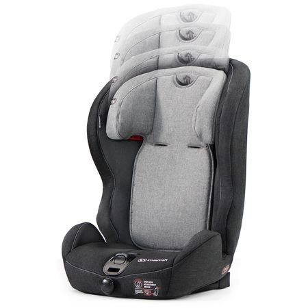 Kinderkraft safety-fix black/gray fotelik samochodowy 9-36 kg