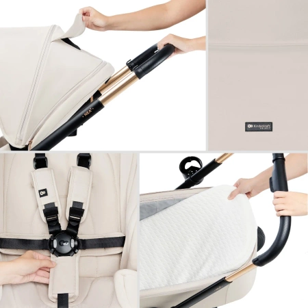 Kinderkraft  Nea 2 Soft Beige 2w1 926039 Wózek wielofunkcyjny