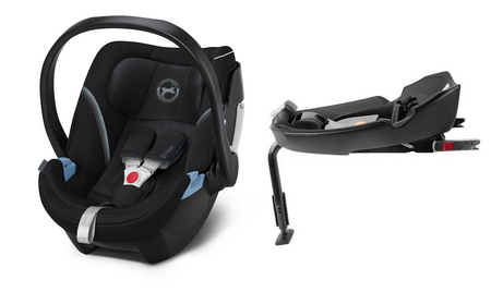 Cybex aton 5 deep black fotelik samochodowy 0-13kg + baza 2-fix