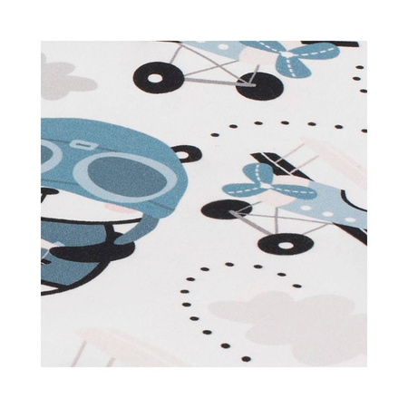 Bambusowe prześcieradło do gondoli/kosza Mojżesza wzór Panda Pilot 35x75cm 100% bambus 409482