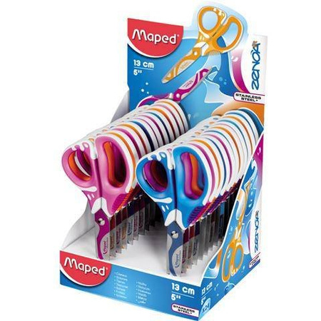 Nożyczki maped zenoa fit szkolne asymetryczne 13cm 701127