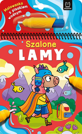 Malowanka z pisakiem wodnym. Szalone lamy 137361