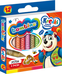 Maj kredki bambino 12kol woskowe 000225