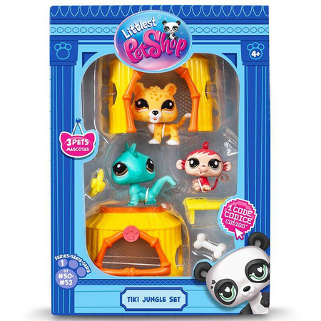 Littlest Pet Shop Zestaw Dżungla z 3 figurkami G7 S1 005158