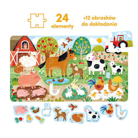 CzuCzu Wesołe puzzle Wieś 2+ 493020