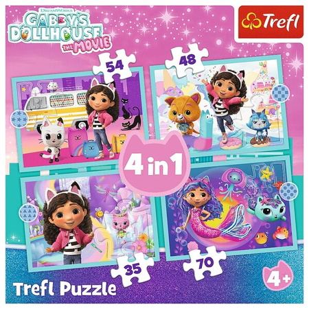 Puzzle Trefl 4w1 Gabby's great adventure 346701