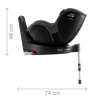 Fotelik Britax Dualfix iSense Br Indigo Blue 