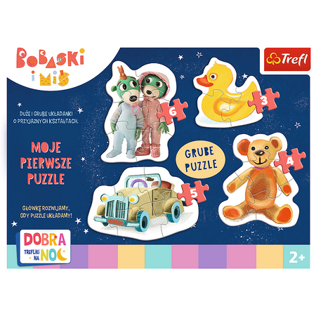 Puzzle Trefl Baby Classic Urocze Bobaski Dobranoc Trefliki na noc 360950