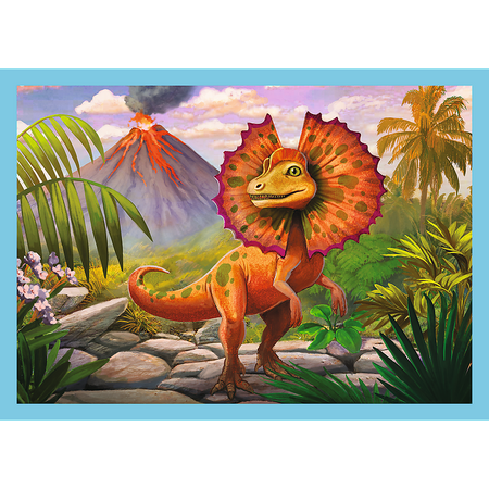 Puzzle Trefl 4W1 Wyjątkowe dinozaury 346091