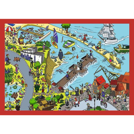 Puzzle Trefl 4w1 Podróże Treflików 346756