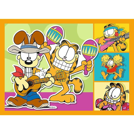 Puzzle Trefl 4w1 Garfield kocha lazanię 346732