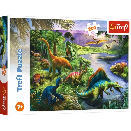 Puzzle Trefl 200 Drapieżne dinozaury 132816