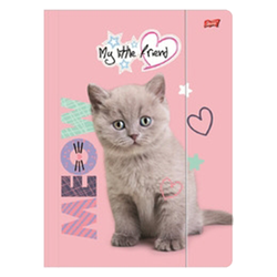 TECZKA Z GUMKĄ A4 300g MY LITTLE FRIEND, FLUFFY KITTY 688461