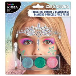 FARBKI DO TWARZY ZESTAW KSIĘŻNICZKA Z DIAMENTAMI KIDEA 098835