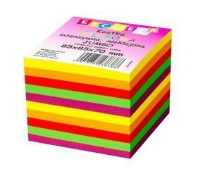 Kostka pap kolor int.klejona jumbo 85*85*70 escuela 238395