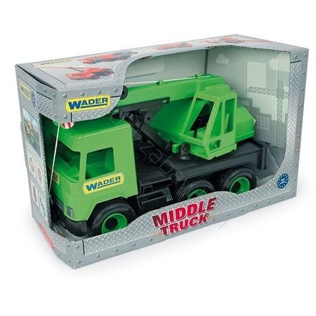 Middle truck dźwig zielony w kartonie wader 32102
