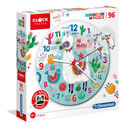 Clementoni puzzle 96 zegar na baterie