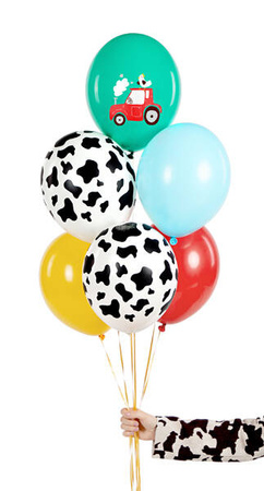 Balony 30cm Farma mix 6szt 199194