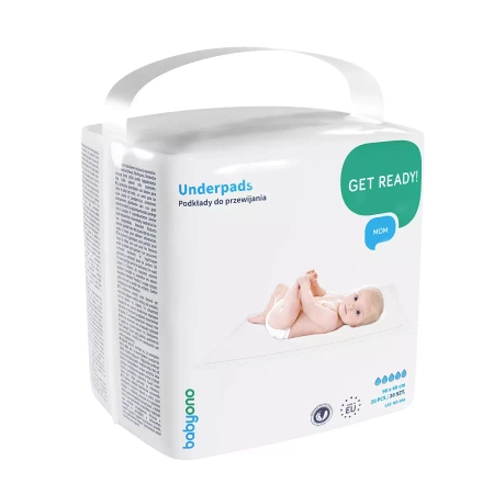 Babyono podkłady higieniczne do przewijania 60x90 cm 20szt 413418